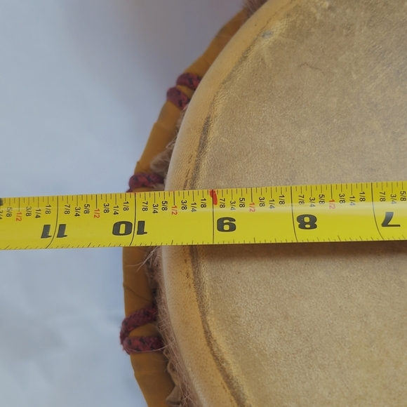 Handcrafted Ashiko 10 In Natural Head Drum with Gig Bag - Picture 8 of 11